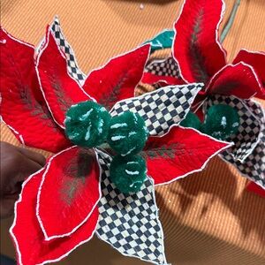 MacKenzie-Childs Red and Green Holiday Ornament